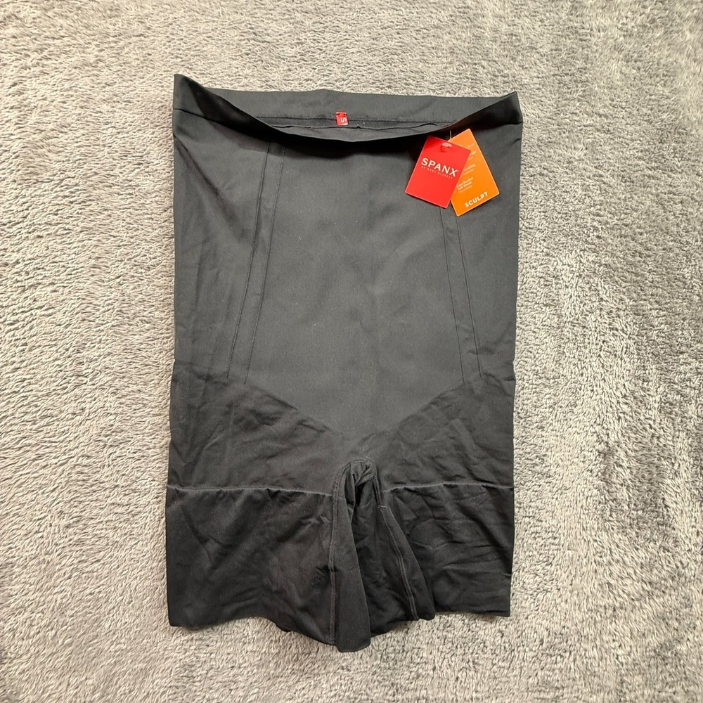 SPANX OnCore High Waisted Mid Thigh Shorts Black XXL Shapewear Control NWT
